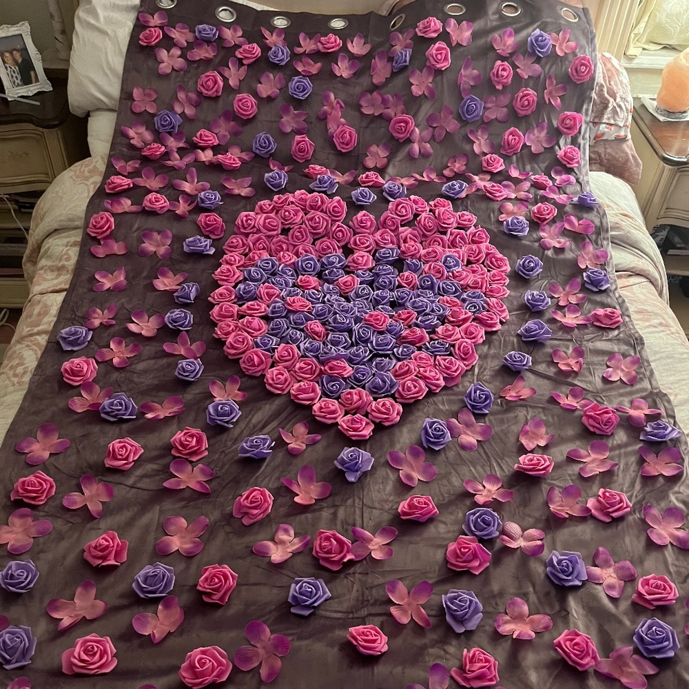 Handmade Flower wall/wedding backdrop/flower backdrop